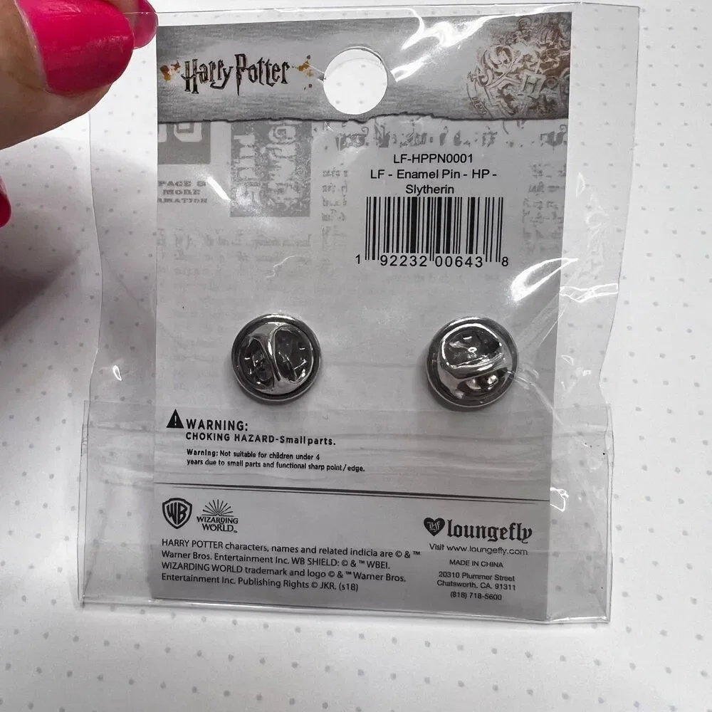 Harry Potter Slytherin Enamel Pin Loungefly Ages 8-13
